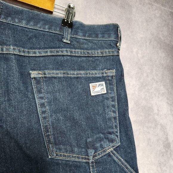 Tyndale FR Jeans Mens 38x33 Blue Arc Rated Flame Resistant Workwear USA Denim - Picture 8 of 16